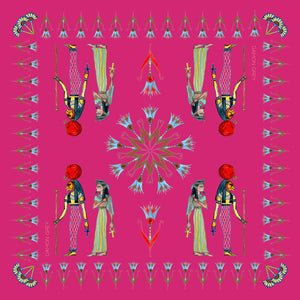 Egyptian Neckerchief, art, pink, Damon Grey