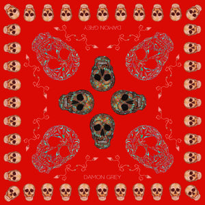 Damon Grey Art, Textile Print, Skull Art